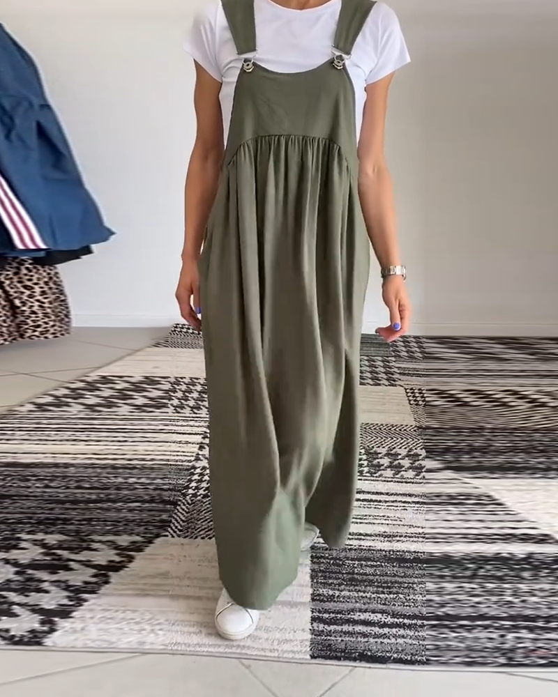 Lässiges einfarbiges trägerloses Kleid