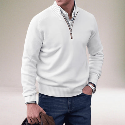 Mario™ | Der elegante Pullover mit Reißverschluss