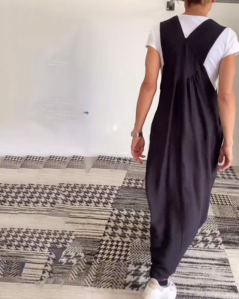 Lässiges einfarbiges trägerloses Kleid