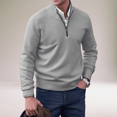 Mario™ | Der elegante Pullover mit Reißverschluss