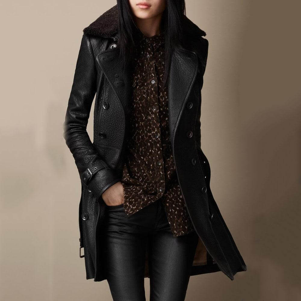 CLAIR | LUXURIÖSER HANDGEFERTIGTER ITALIENISCHER LEDER-TRENCHCOAT