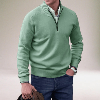 Mario™ | Der elegante Pullover mit Reißverschluss