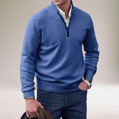 Mario™ | Der elegante Pullover mit Reißverschluss