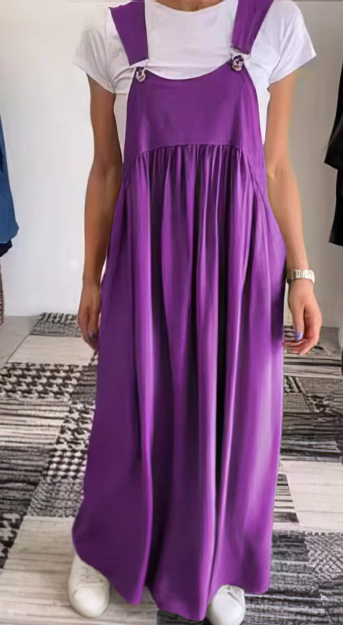 Lässiges einfarbiges trägerloses Kleid