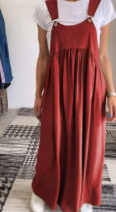 Lässiges einfarbiges trägerloses Kleid