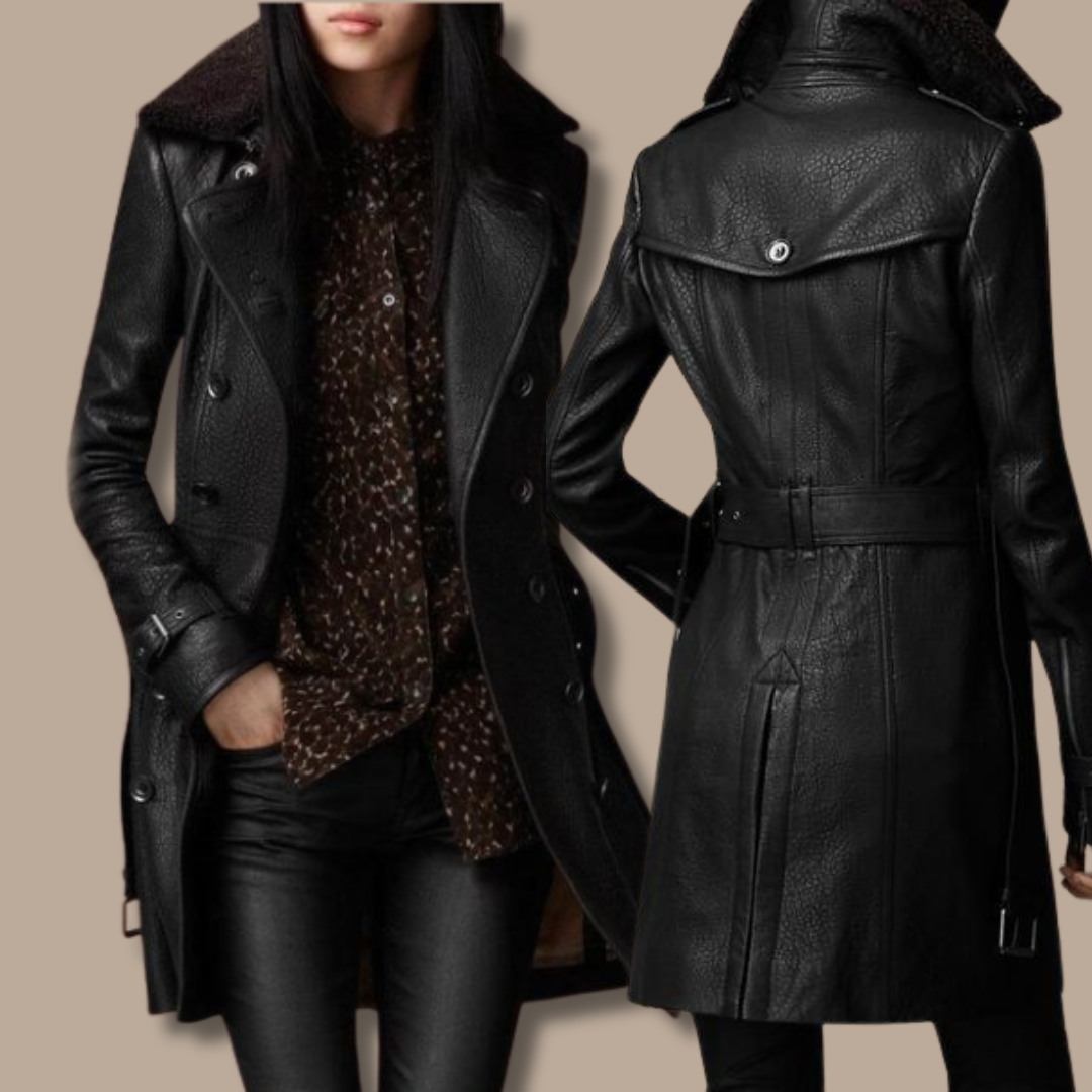 CLAIR | LUXURIÖSER HANDGEFERTIGTER ITALIENISCHER LEDER-TRENCHCOAT