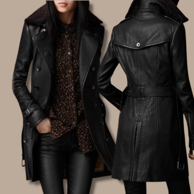 CLAIR | LUXURIÖSER HANDGEFERTIGTER ITALIENISCHER LEDER-TRENCHCOAT