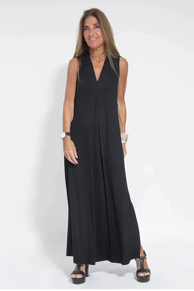 Elegantes langes Kleid + passende Strickjacke GIFT