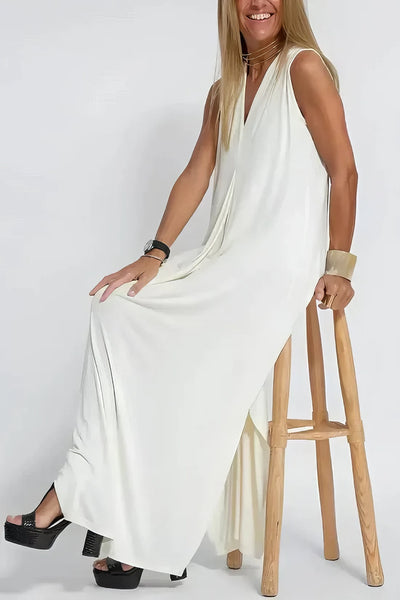 Elegantes langes Kleid + passende Strickjacke GIFT