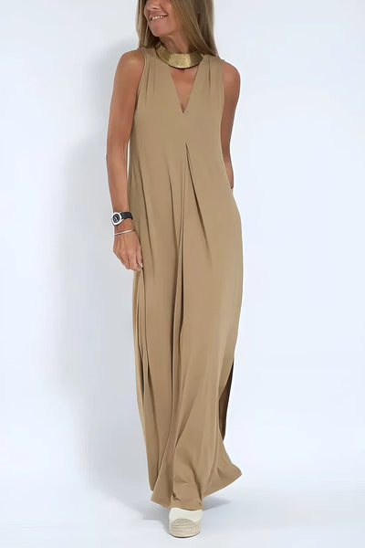 Elegantes langes Kleid + passende Strickjacke GIFT