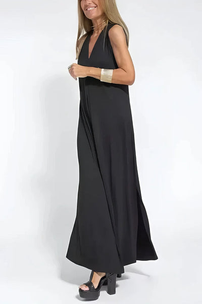 Elegantes langes Kleid + passende Strickjacke GIFT